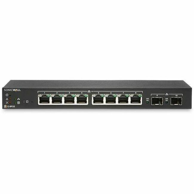 SonicWall SWS12-8 Ethernet Switch 02SSC8364