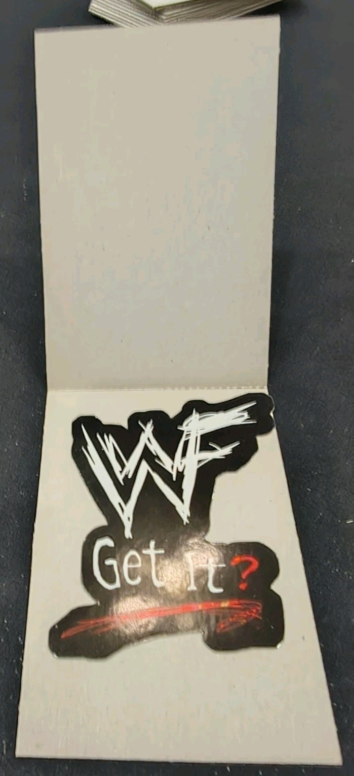 WWF Get It? Wrestling Vending Sticker Unused 1999