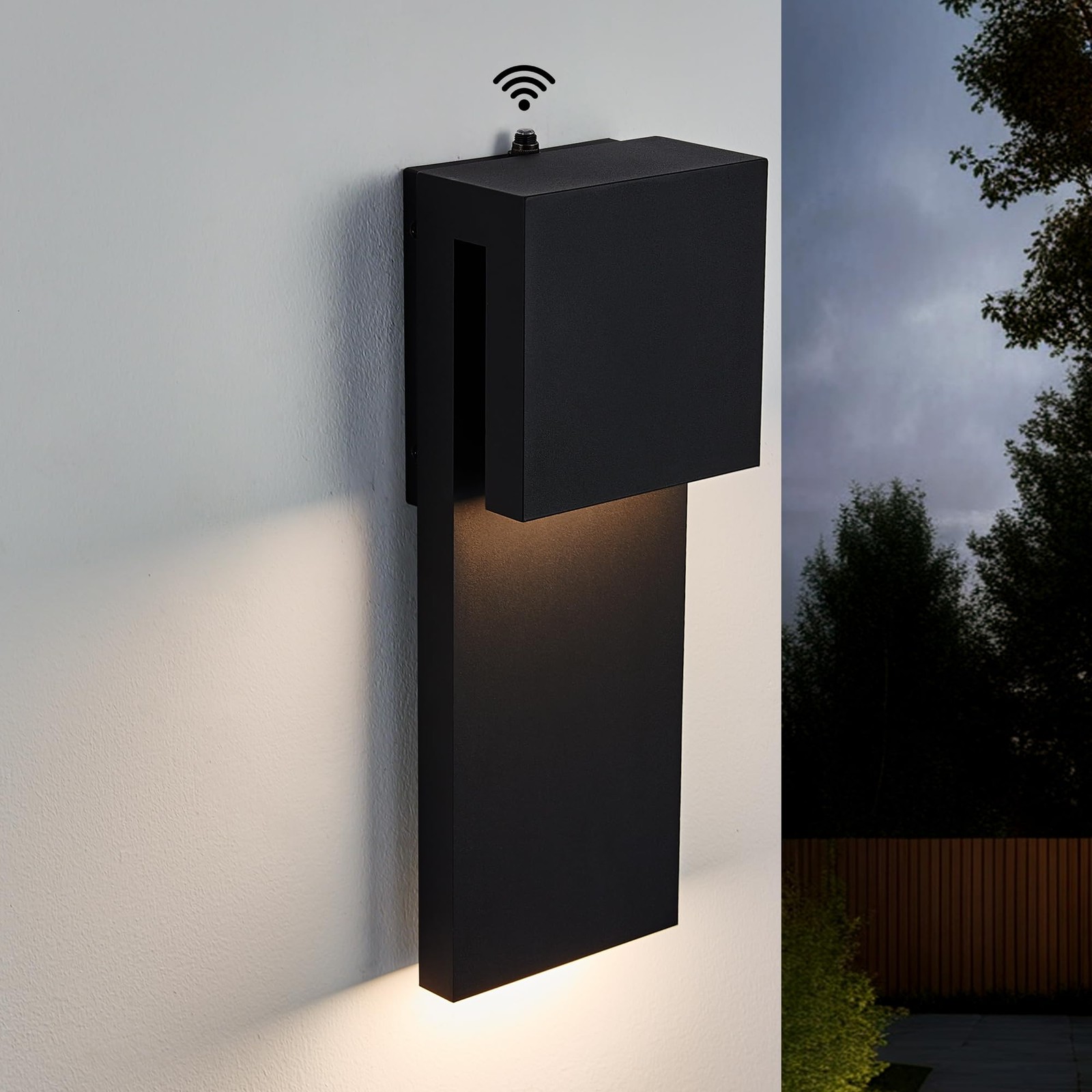 Tarentlight Dusk to Dawn Outdoor Lighting Fixture Wall Mount,Modern Integrate...