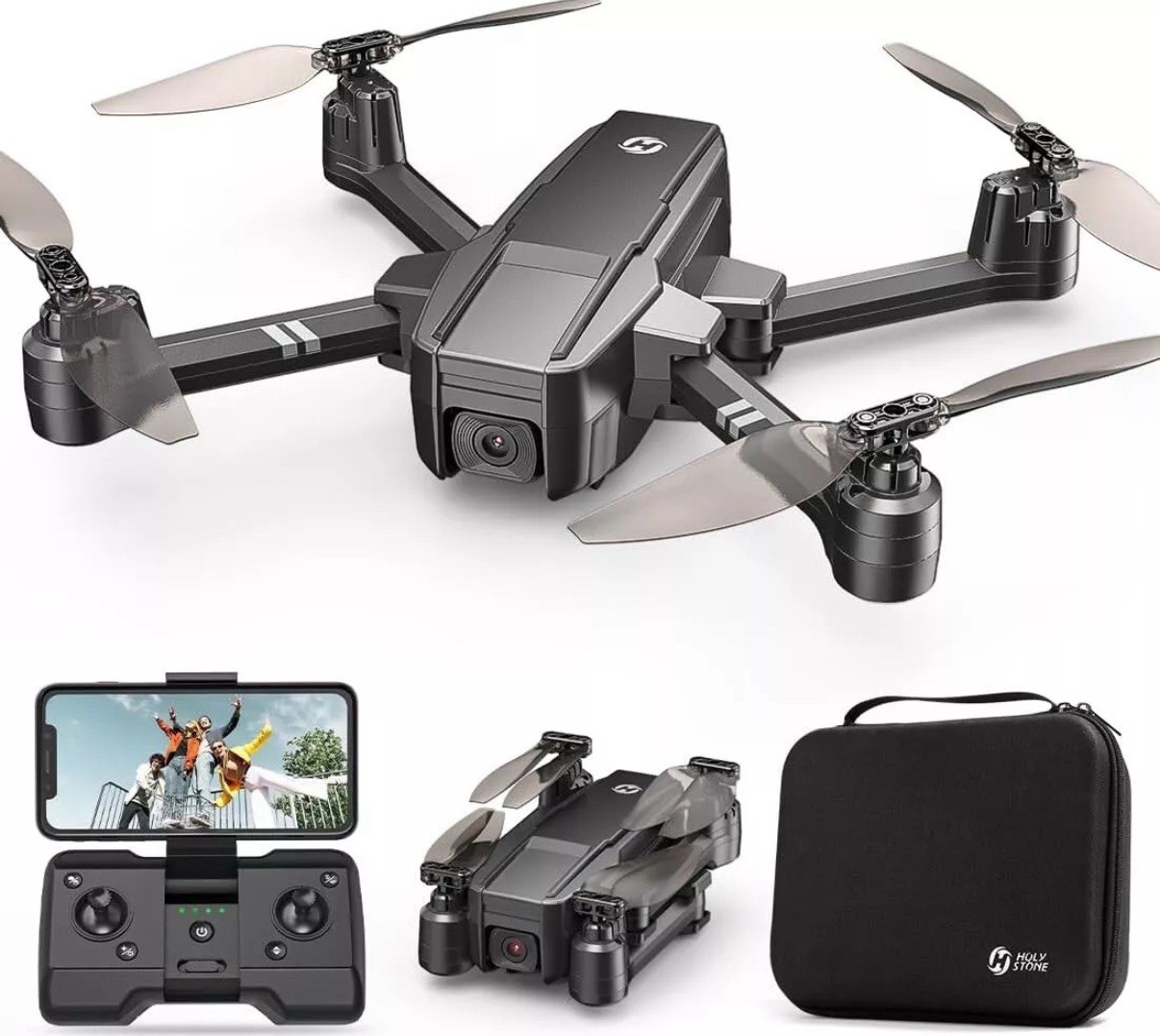 Holy Stone HS440 Foldable FPV Drone with 1080P WiFi Camera for Adult Beginners