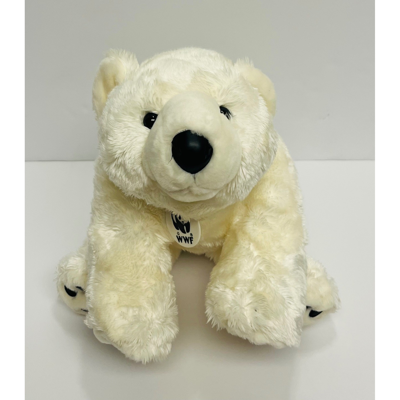 Build-A-Bear Vintage Polar Bear Plush WWF Cream White 14" Stuffed Animal Plush