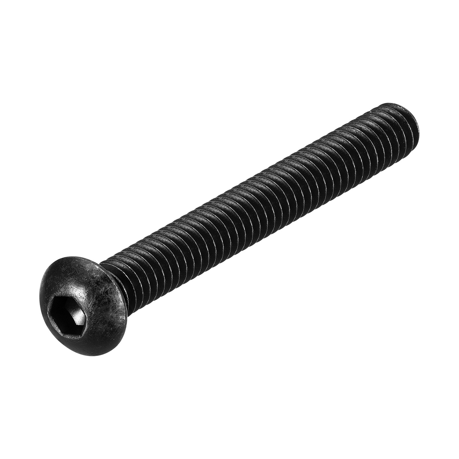1/2"-13x3" Button Head Socket Cap Screws 1Pack Carbon Steel Black