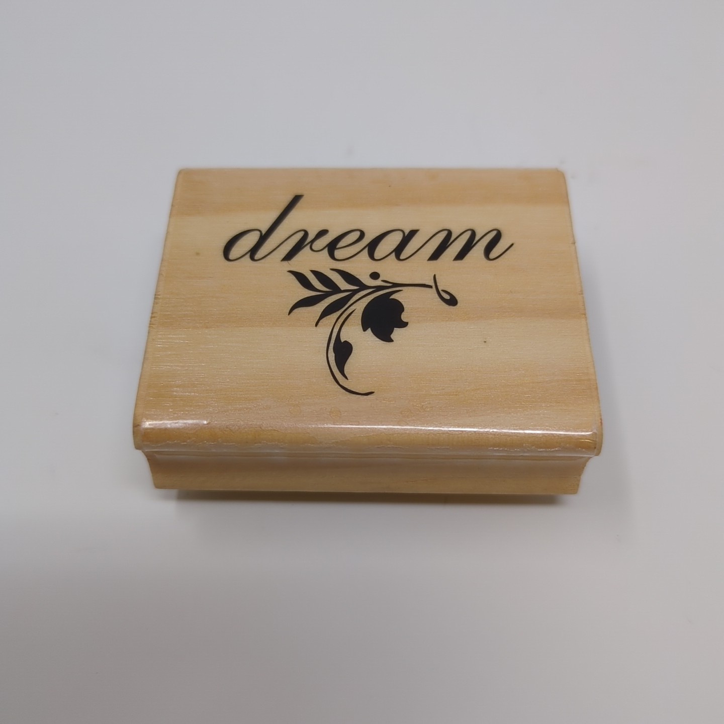 Dream Plant Nature Sentiment Wood Mounted Rubber Stamp