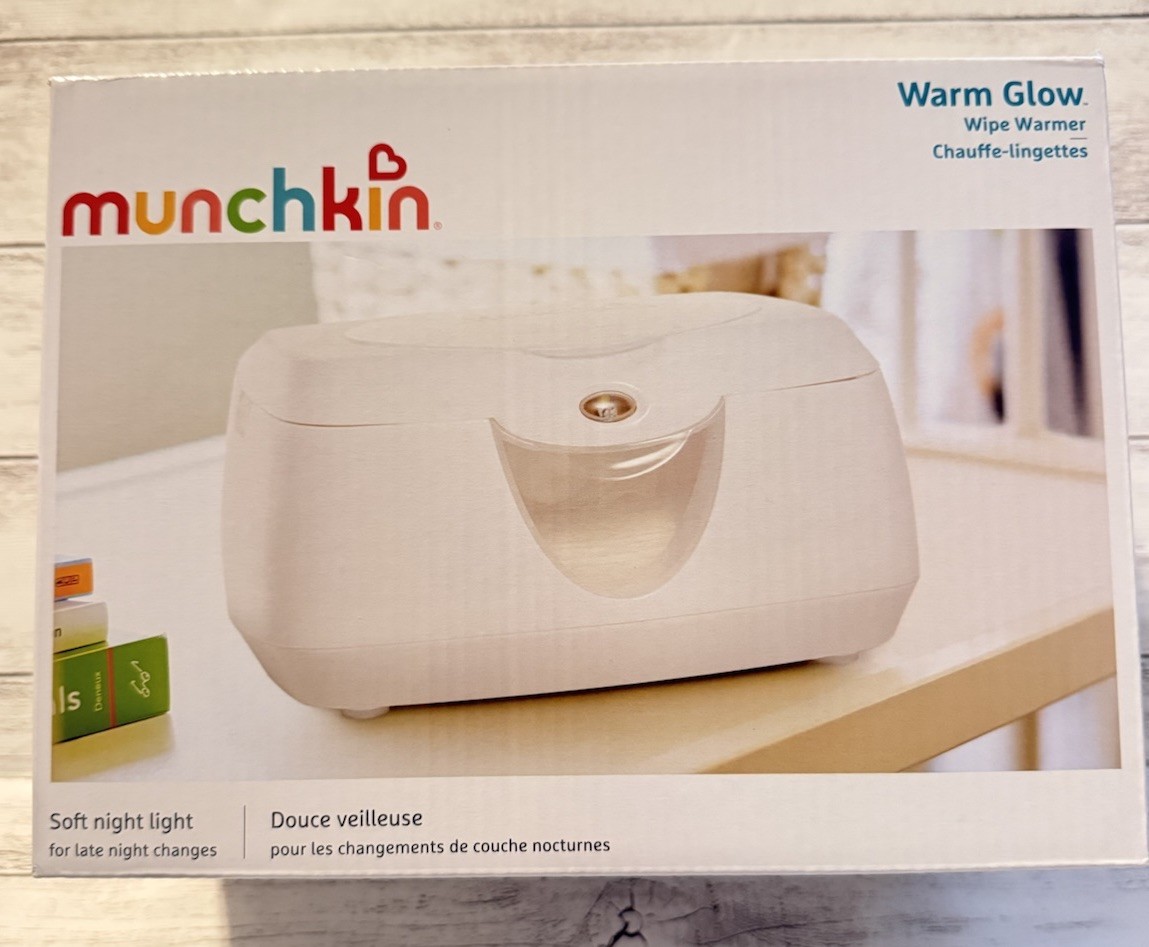 Munchkin Warm Glow Wipe Warmer White w/Soft Night Light