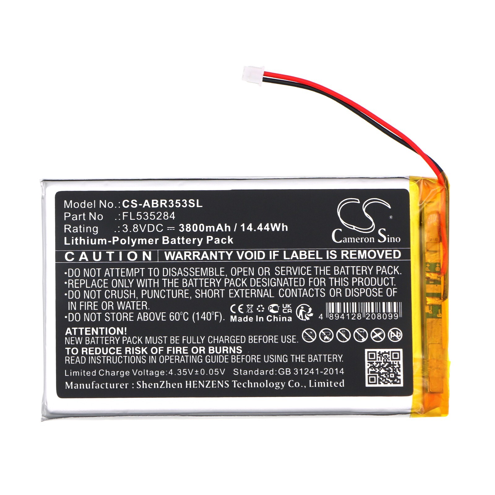 BATTERIE 3800mAh Type FL535284 For Anbernic RG353P Retro