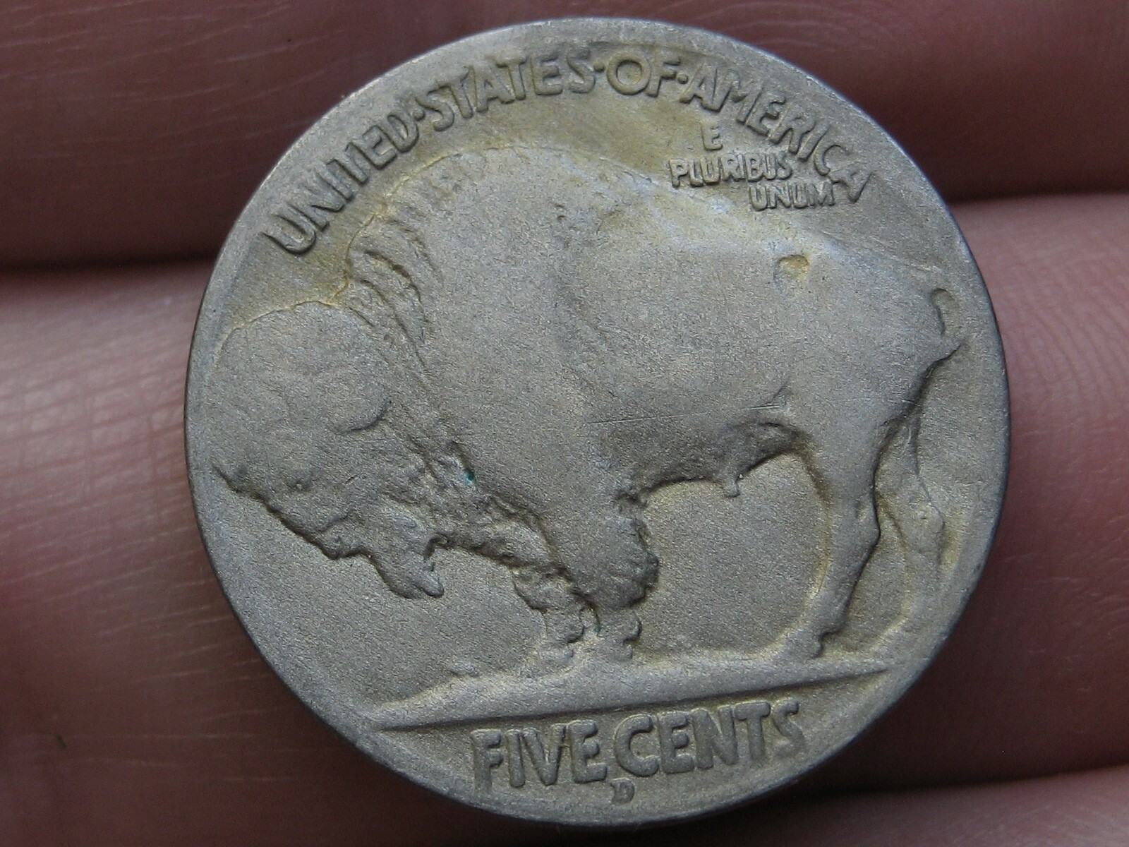 1913 D Buffalo Nickel-Denver, T2, Type 2, Var 2, Variety 2