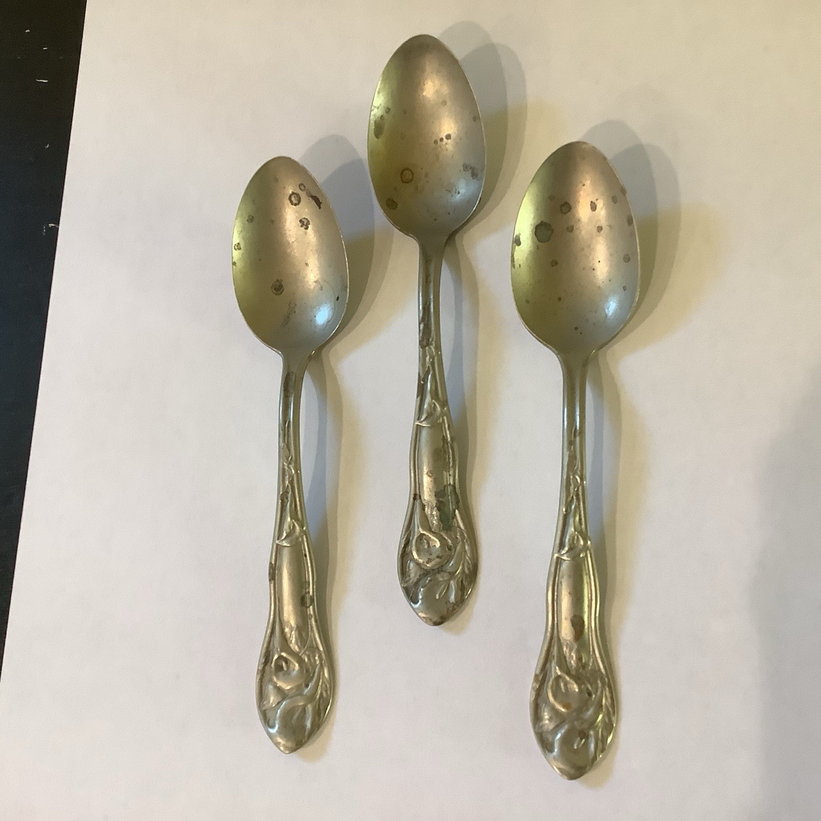 Antique Lashar Silver Spoons - Lot Of 3