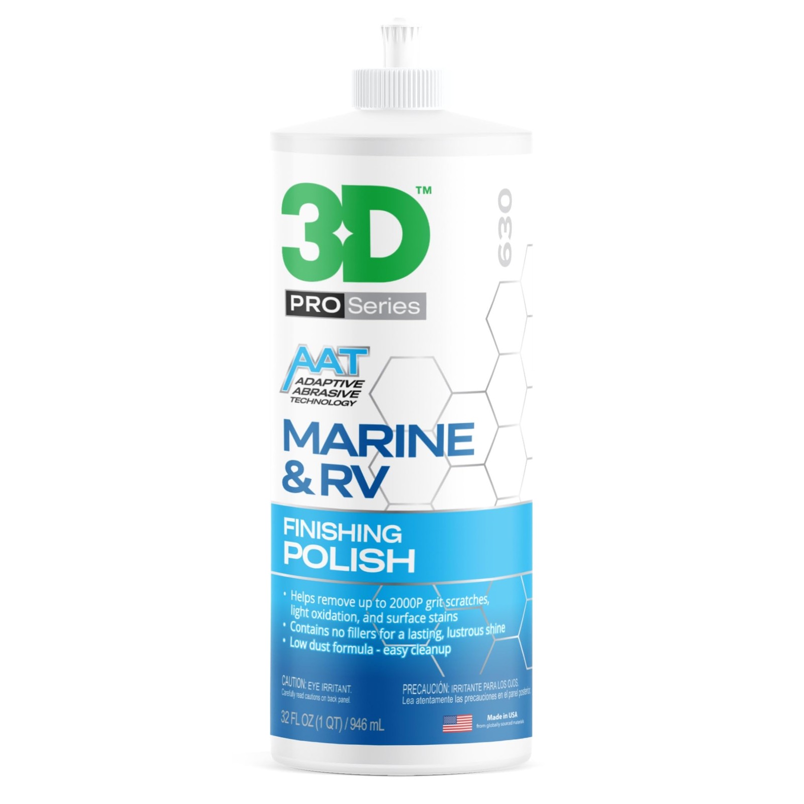 3d Car Care 3DD-630OZ32 Marine & Rv Finishing Polish