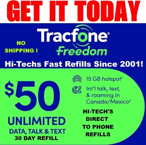 TRACFONE UNLIMITED  ✅ DATA/TALK/TEXT UNLIMITED REFILL $50 ⚡ GET IT TODAY!