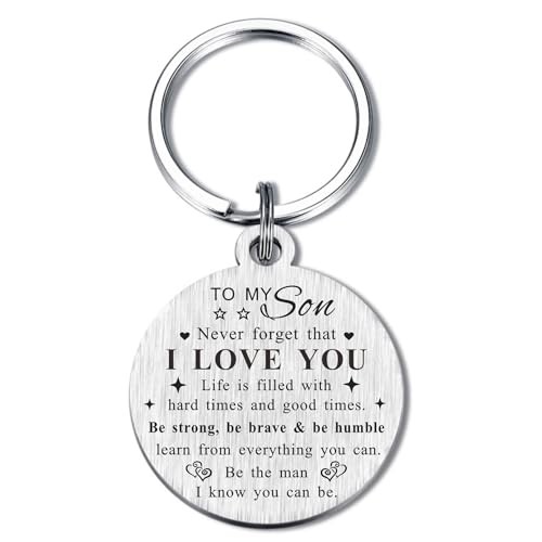  Inspirational Gifts for Son - Awesome Reminder Keychain - Graduation Son Gifts