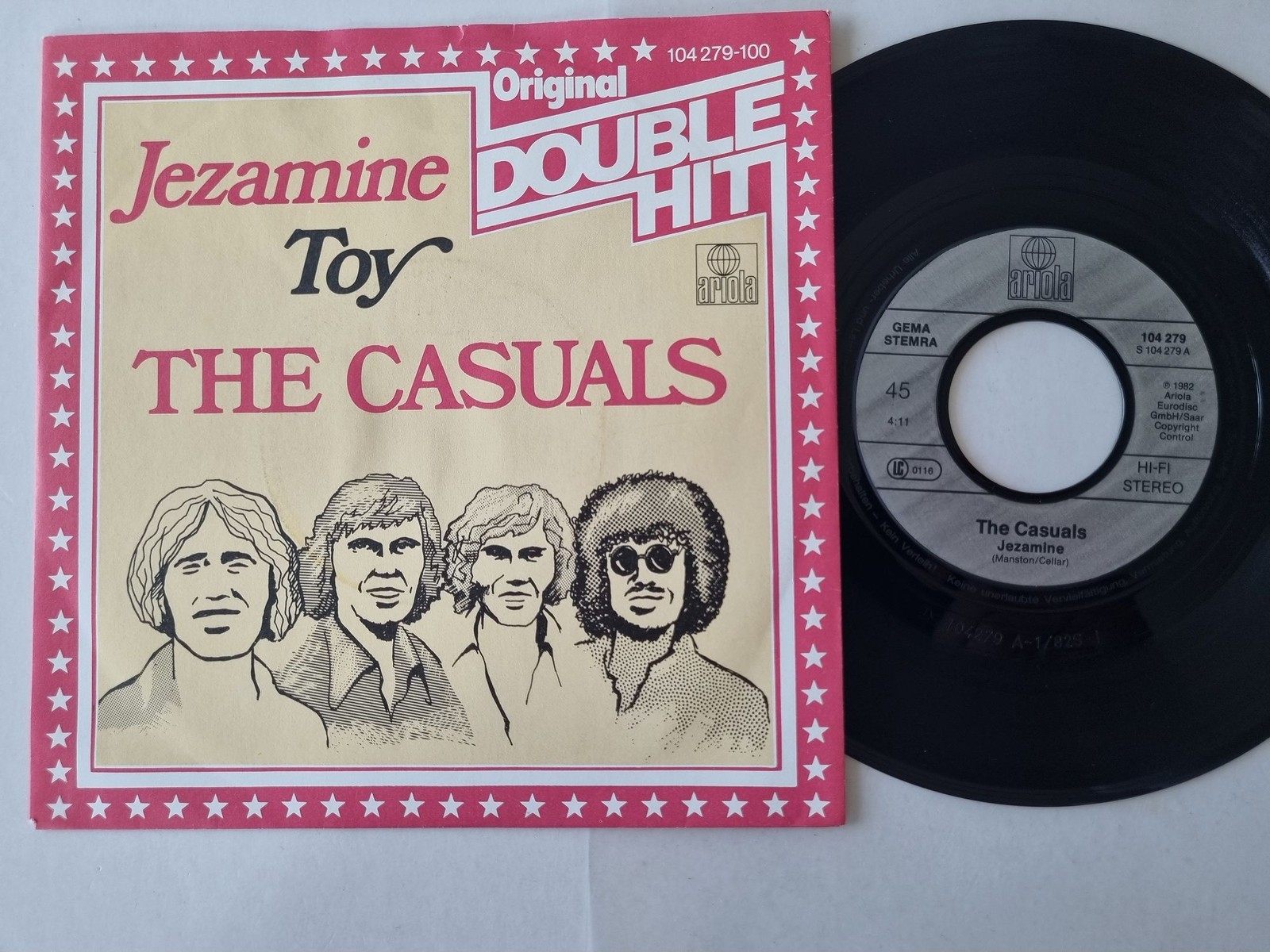 The Casuals - Jezamine / Toy 7'' Vinyl Germany