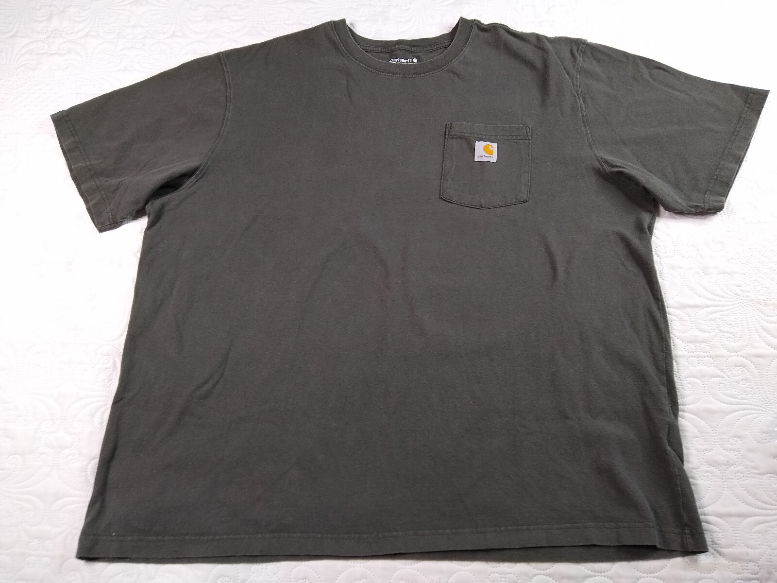 Carhartt Pocket T-Shirt Mens 2XL Loose Fit Black K87 Classic Workwear GUC