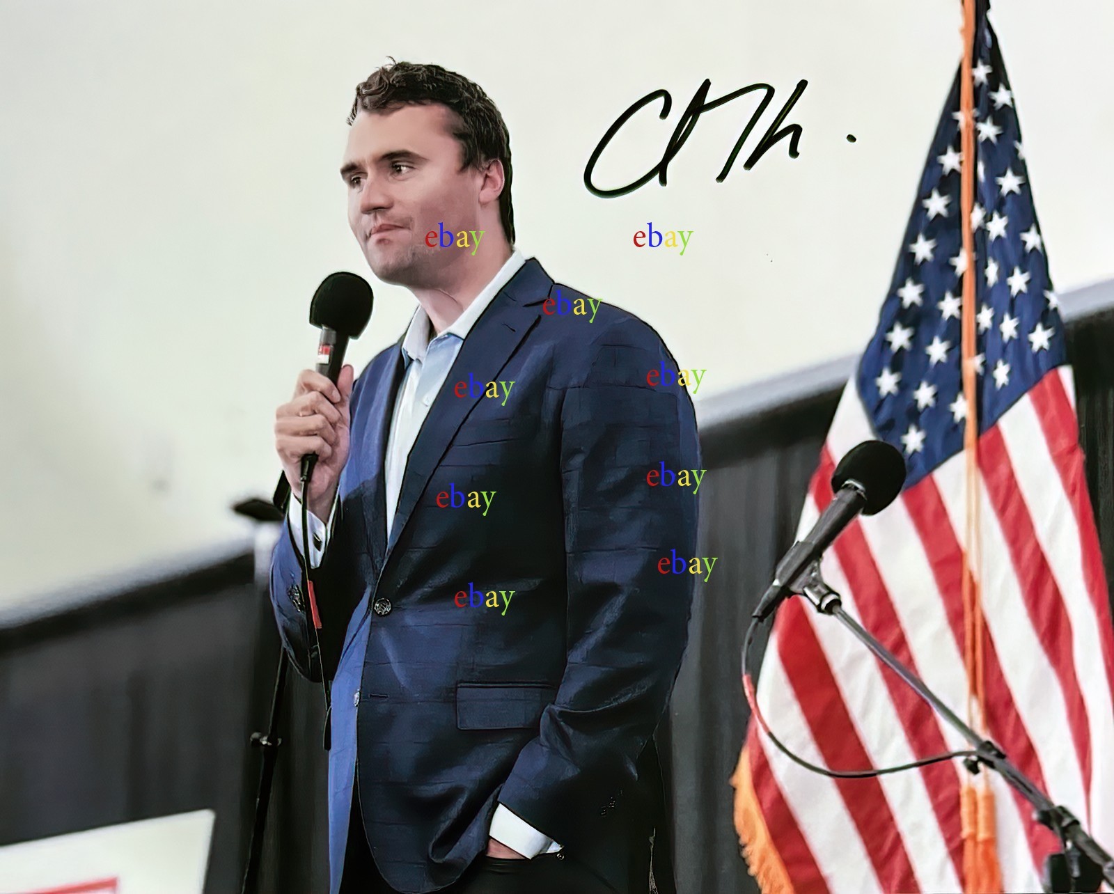 Charlie Kirk TPUSA Autographed Signed 8x10 Photo Reprint