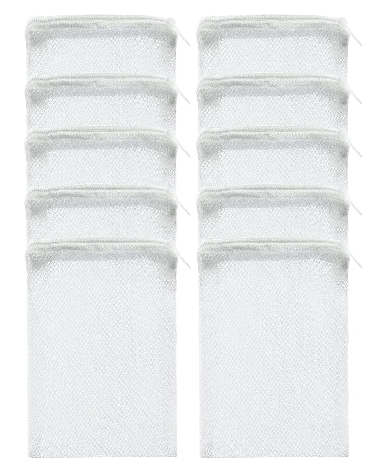 LLTGMV 10 Pcs Aquarium Filter Media Bags - Reusable Mesh Bags (6" x 4") for Fish