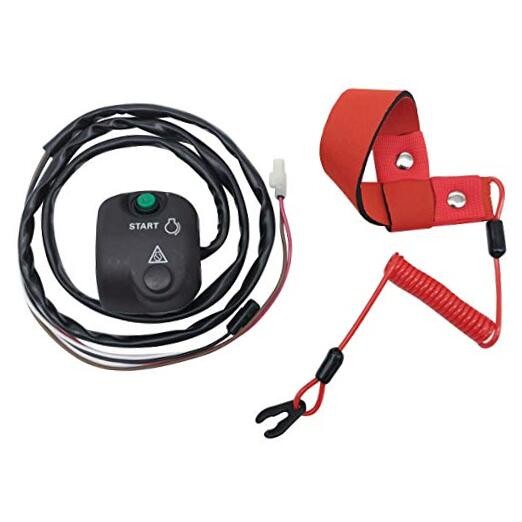 Handlebar Start Stop Kill Switch Box Aassy & Safety Lanyard for Yamaha FX140 