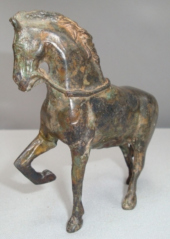 Art Deco Style Statue Sculpture Horse Wildlife Art Nouveau Style Bronze Signed