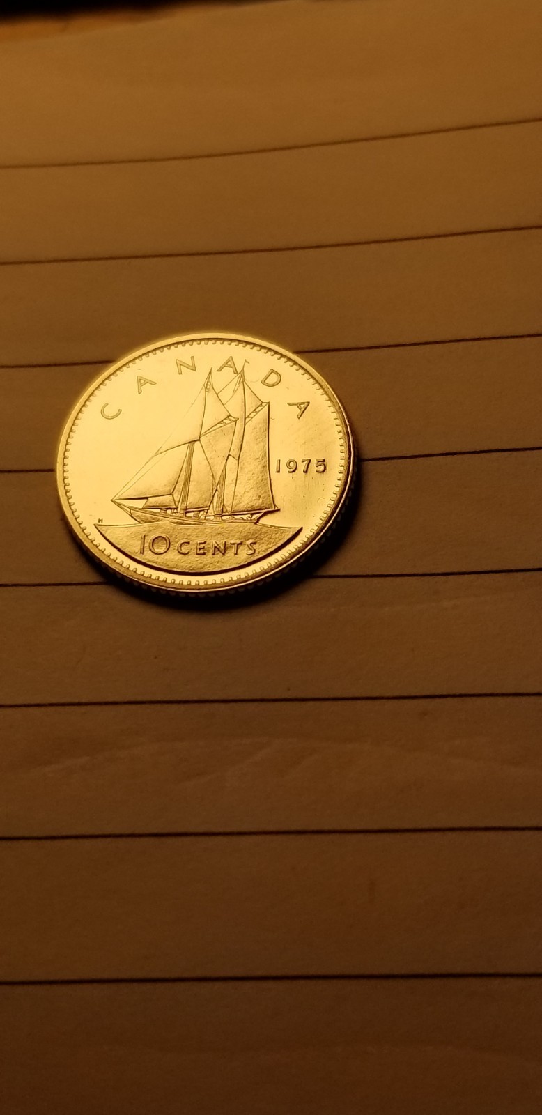 1975 Canada 10 Cents Coin Mint Grade Beauty Idab1.