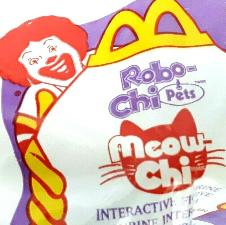 McDonalds Happy Meal 2000 Sega Robo-chi Pets Cat Robot Meow-chi Sealed No2