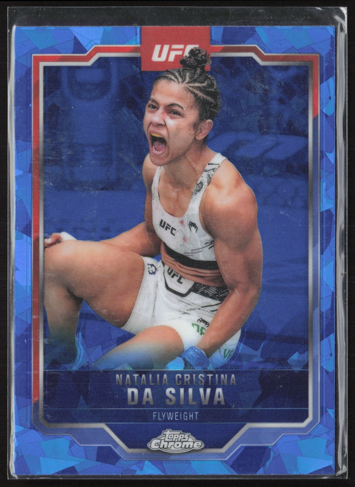 2025 Topps UFC Chrome Sapphire Natalia Cristina da Silva #82