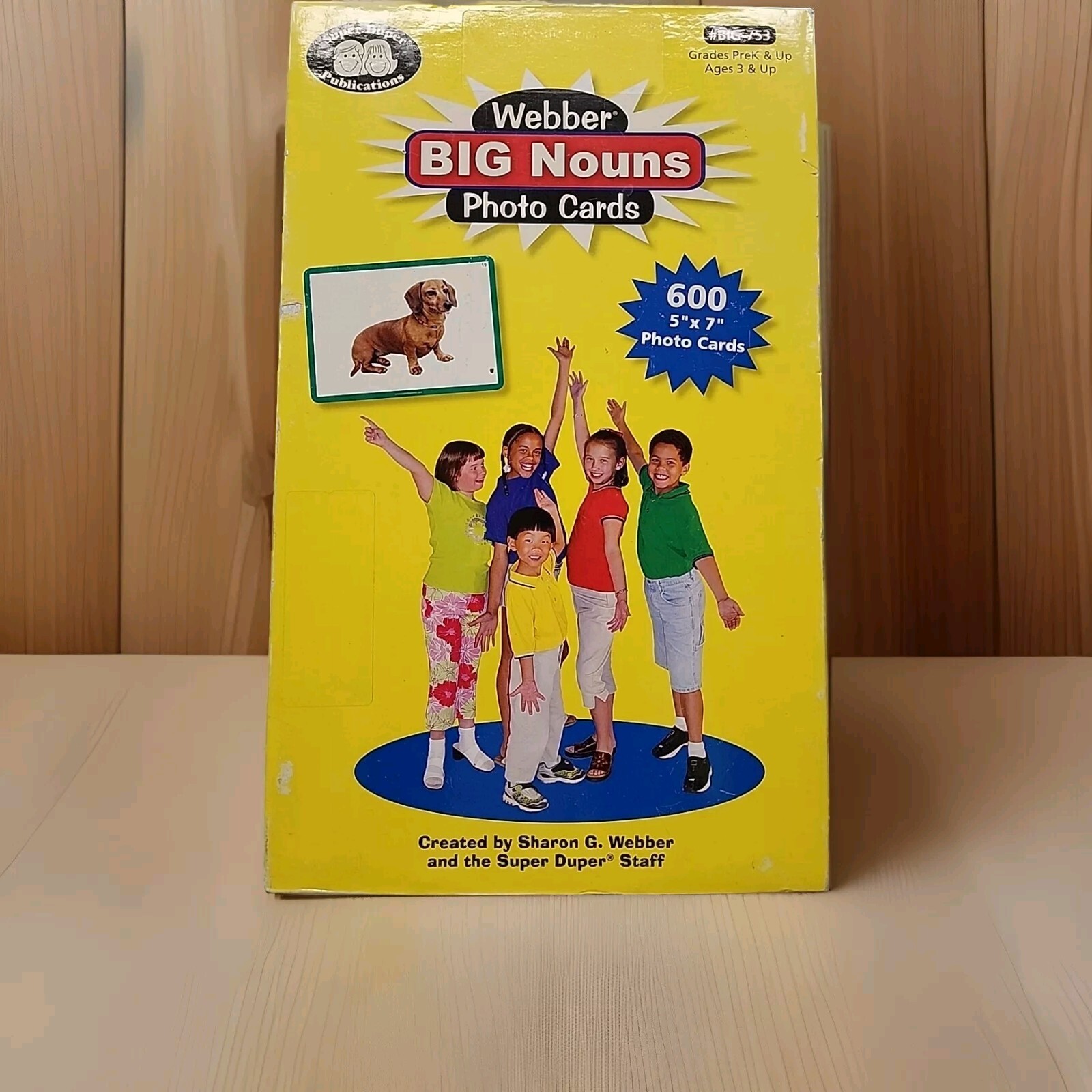 Webber Big Nouns Photo Cards Set Vocabulary Reading Teaching ABC Numbers Colors