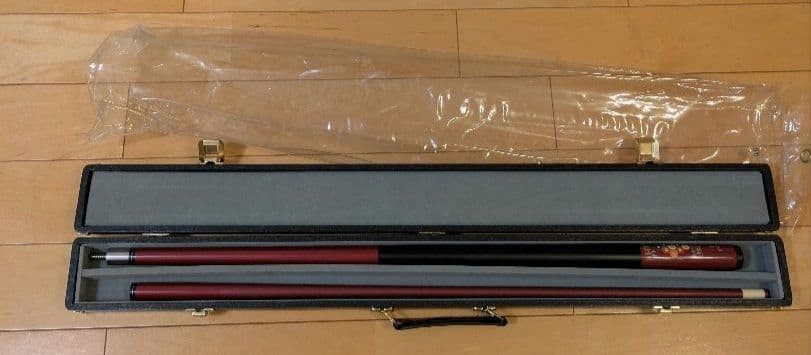 PottBK Billiard Cue 14mm Hard Case 148cm Red New rr2