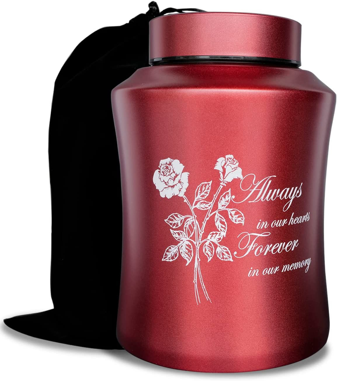 Large Cremation Urn for Adult Ashes 160 lbs Rose Design