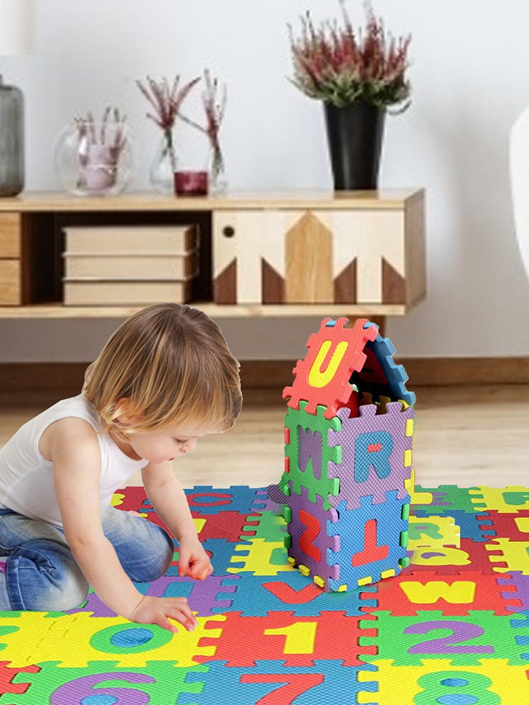 36X Foam Alphabet Numbers Floor Baby Play Mat 3D puzzle 11.8*11.8in Kids toys