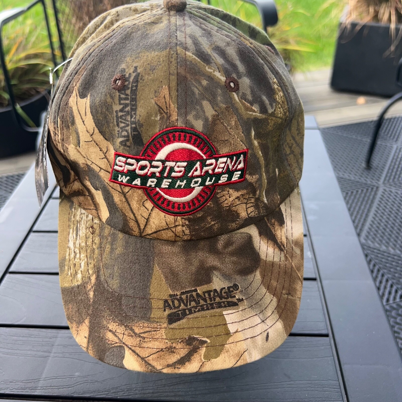 Sports Arena Warehouse Camouflage Brown Green Hat Cap  Hook Loop Advantage Brand
