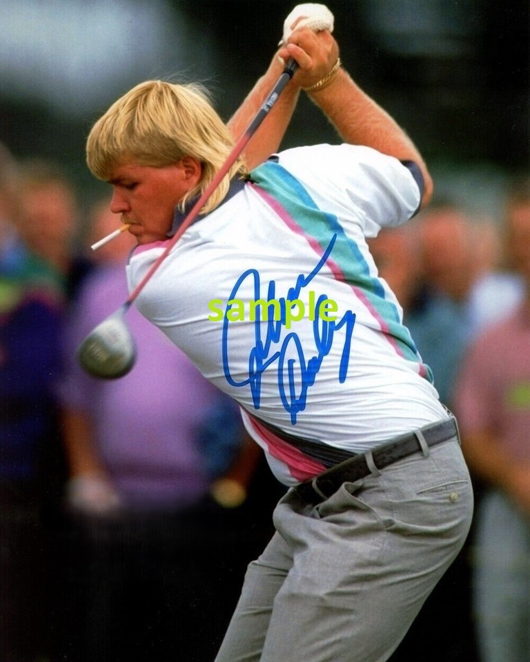 JOHN DALY REPRINT PHOTO 8X10 SIGNED AUTOGRAPHED CHRISTMAS MAN CAVE GIFT GOLF