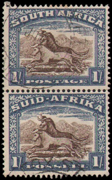 South Africa #62 Used vertical pair