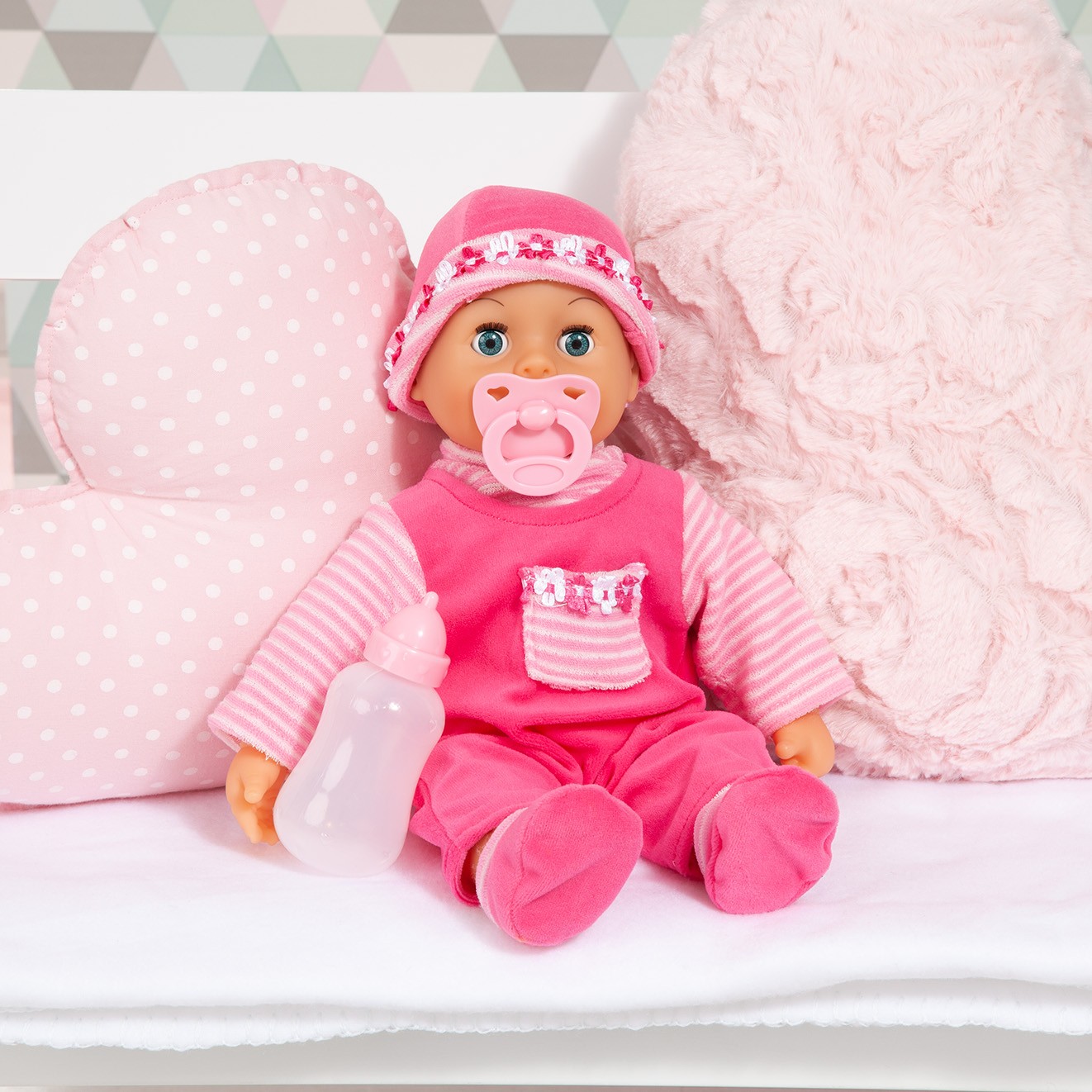 Bayer Design First Words 15' Baby Doll in Pink