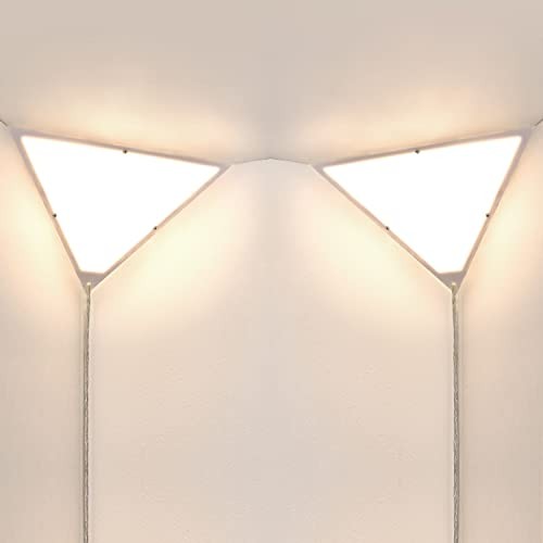 Corner Light, Plug in Overhead Light with Switch, Corner Lights 2 Pack-Acrylic