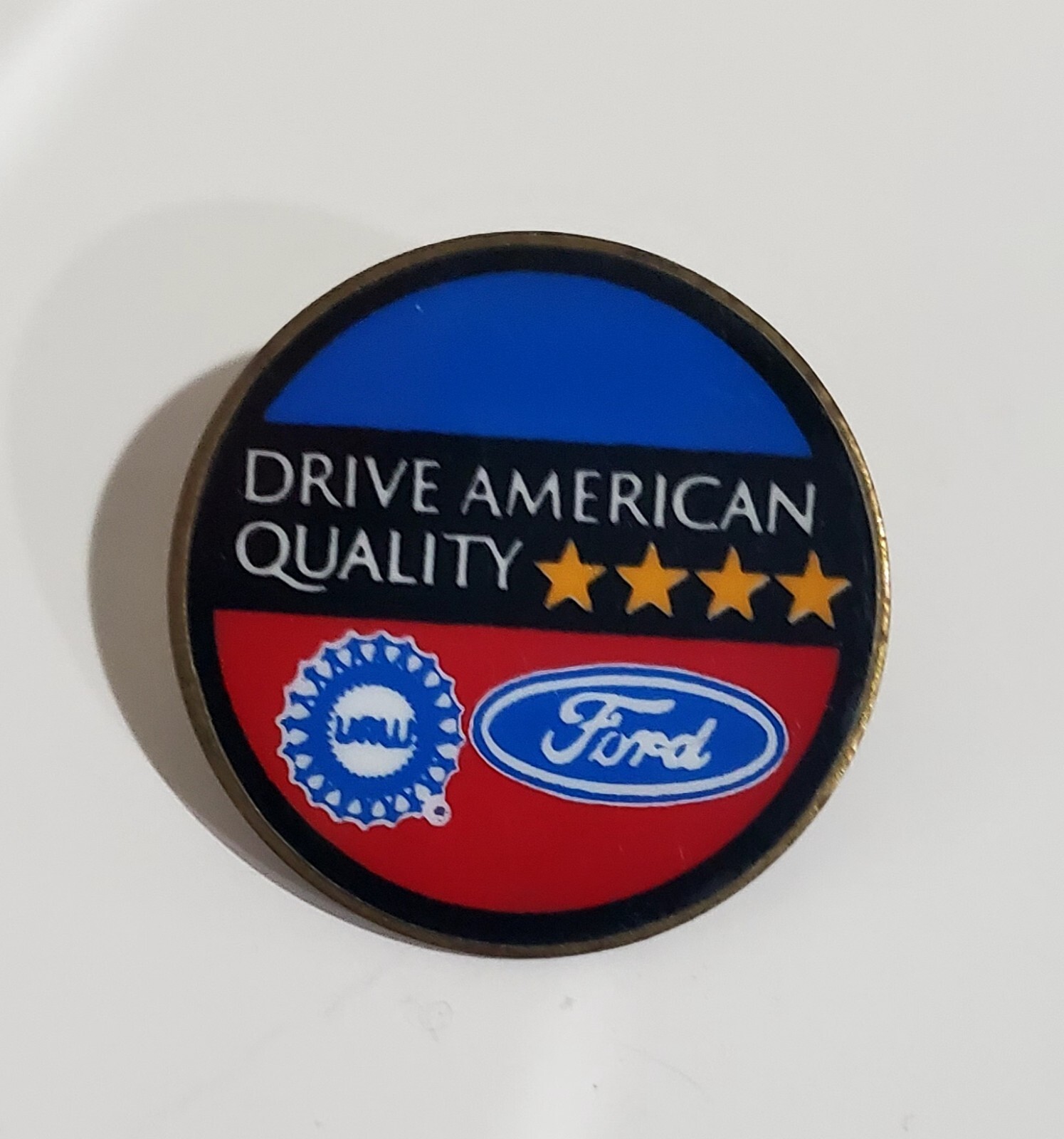 Ford Motors Drive American Quality UAW Lapel Pin