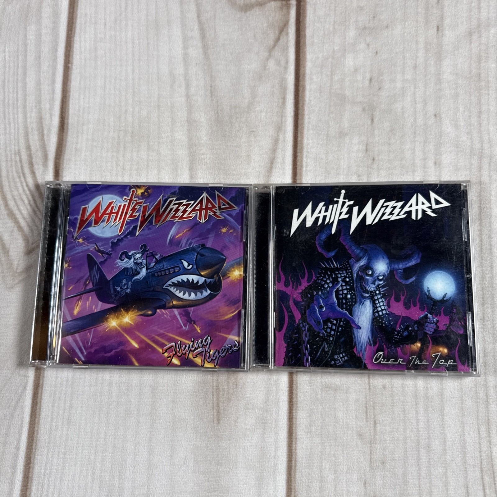 Lot Of 2 CDs Flying Tigers/Over The Top White Wizzard