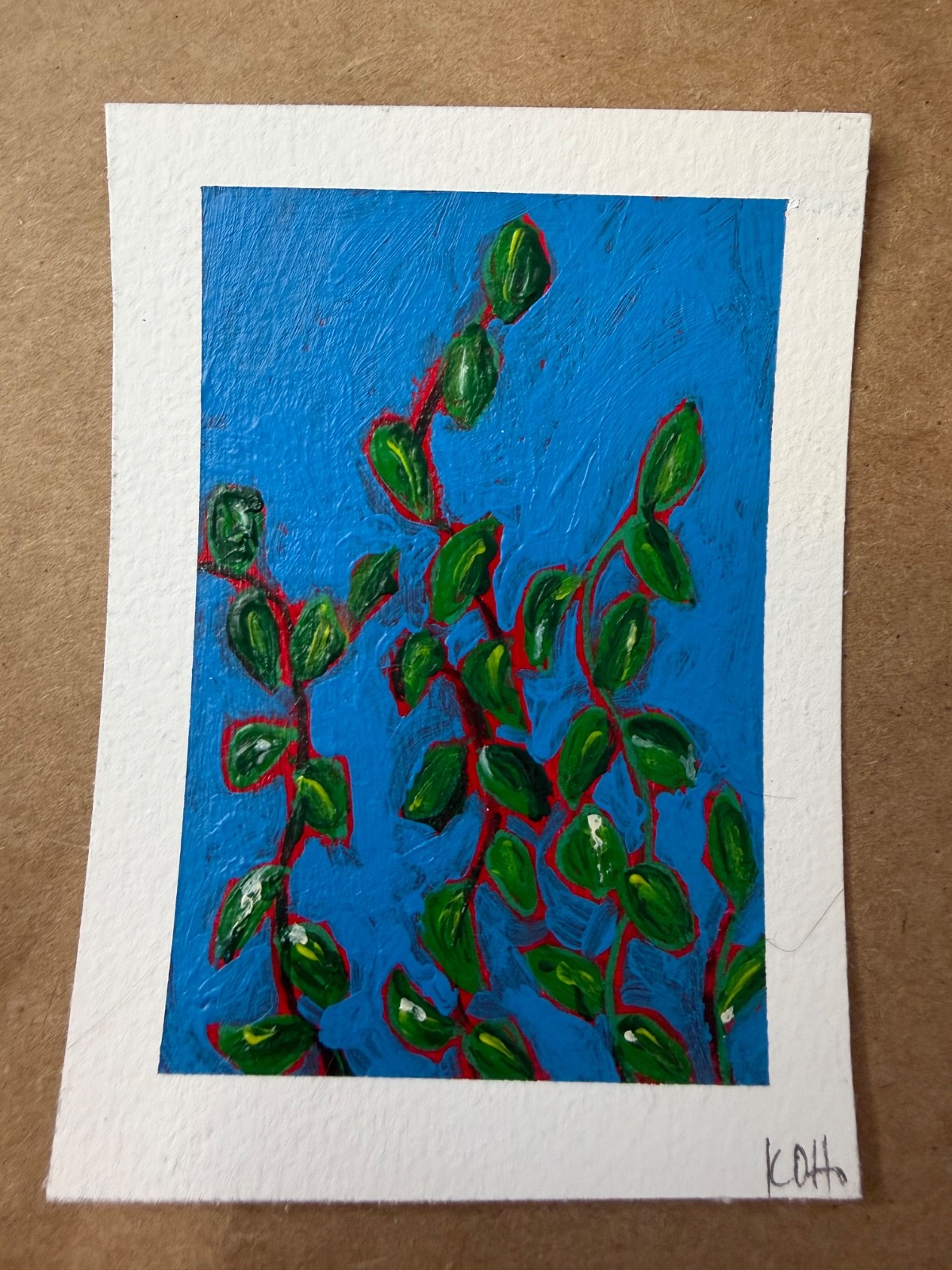 ACEO Art Card Acrylic Painting Signed Original OOAK