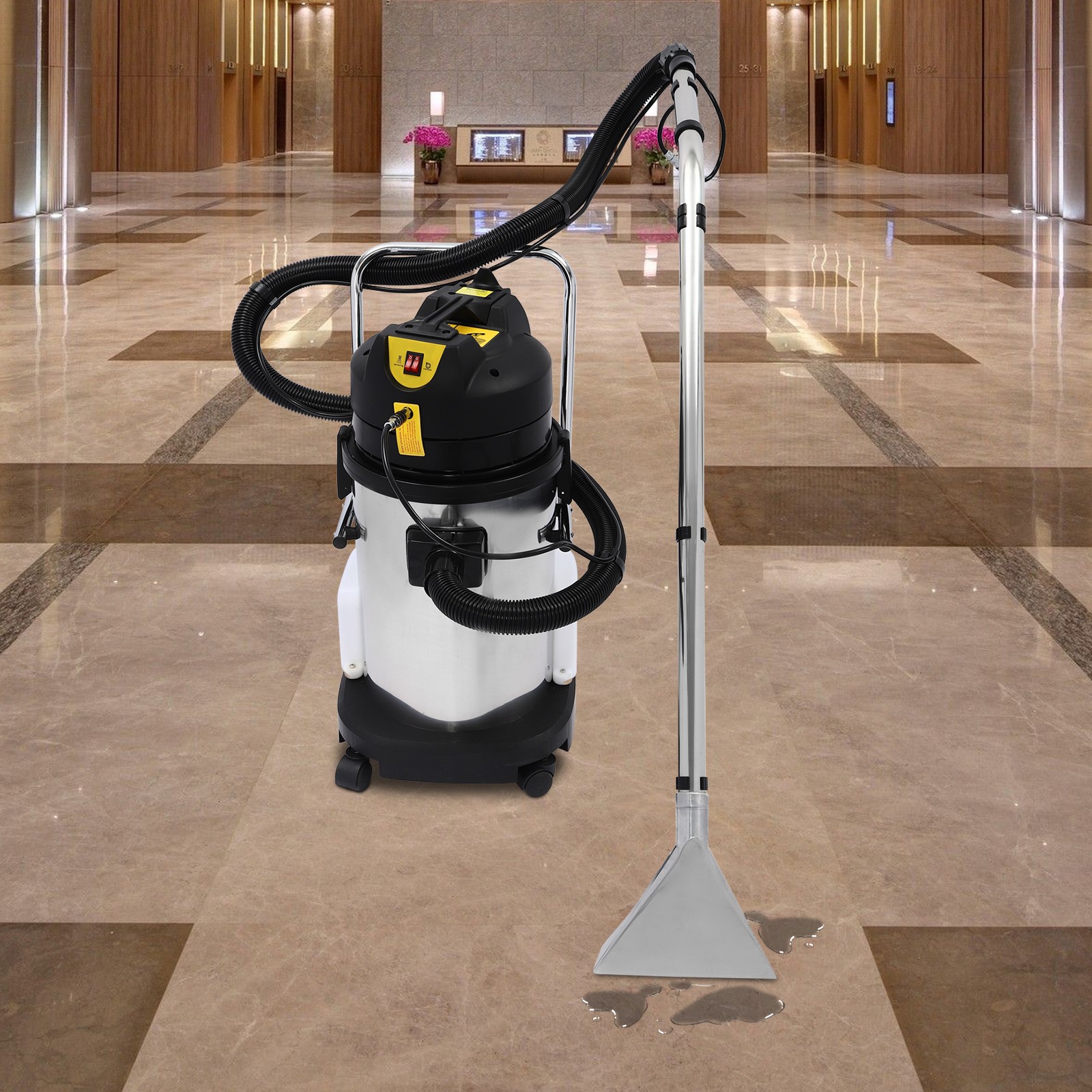 3in1 30L Commercial Carpet Cleaning Machine,Vacuum Cleaner Extractor Wet & Dry