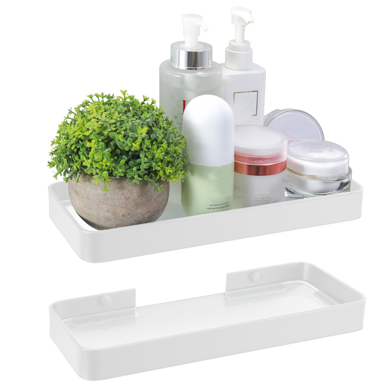Z metnal Small Glass Bathroom Shelves, Floating Shelf, Mini Wall Shelf for Ba...