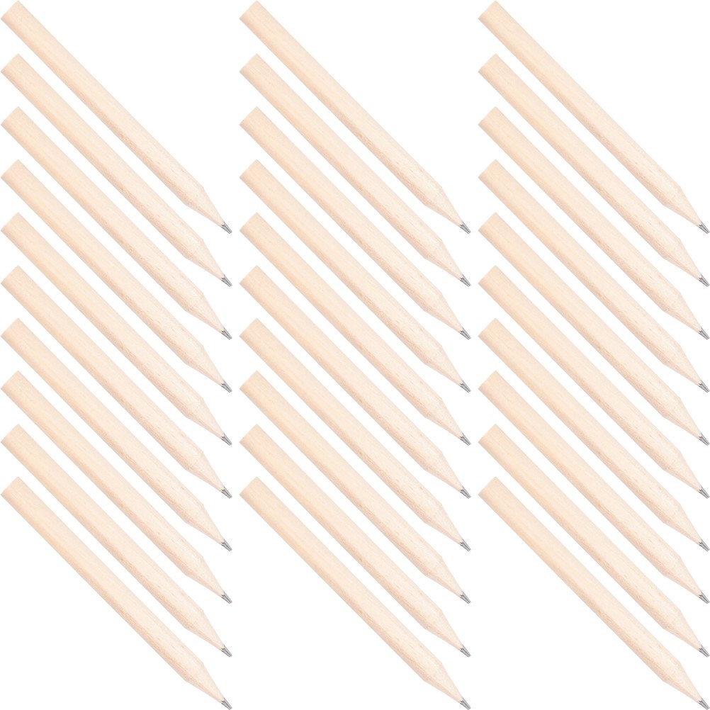 50 Pcs Mini Short Wooden Pencils Kids Pencils Smooth Writing Preschool Use