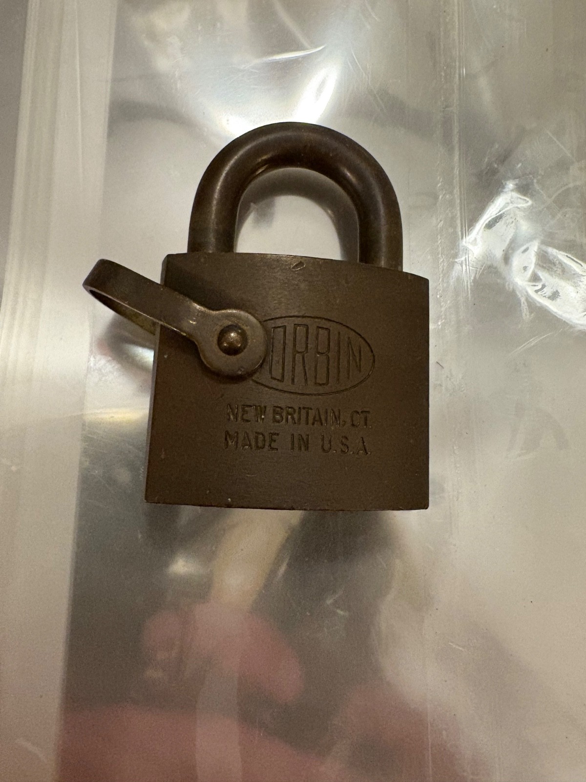 Vintage Corbin Padlock Made in USA No Key Display Collectible