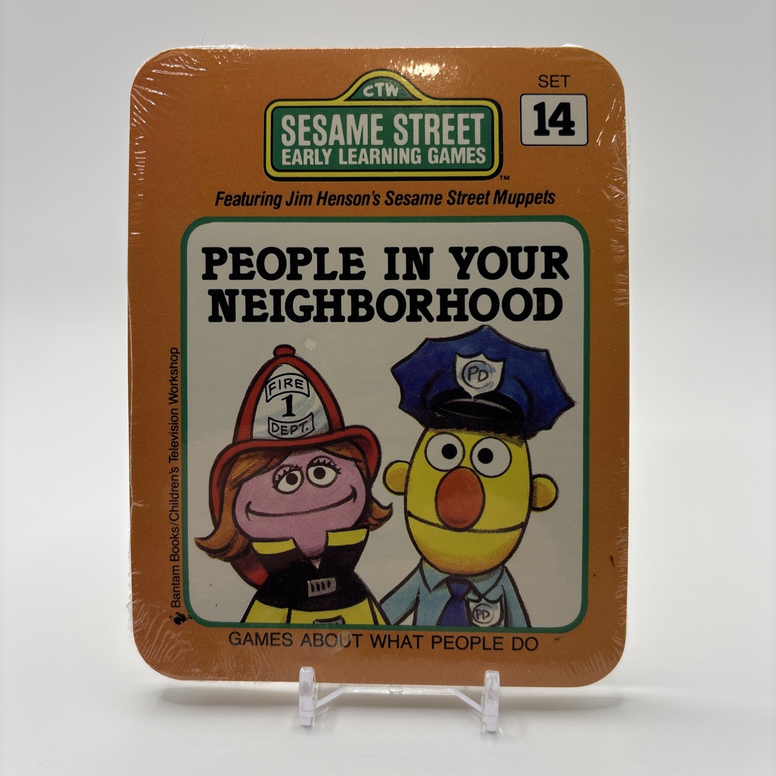 1989 Sesame Street Muppet Early Learning Games Card Set #14 REPLACEMENT SEALED