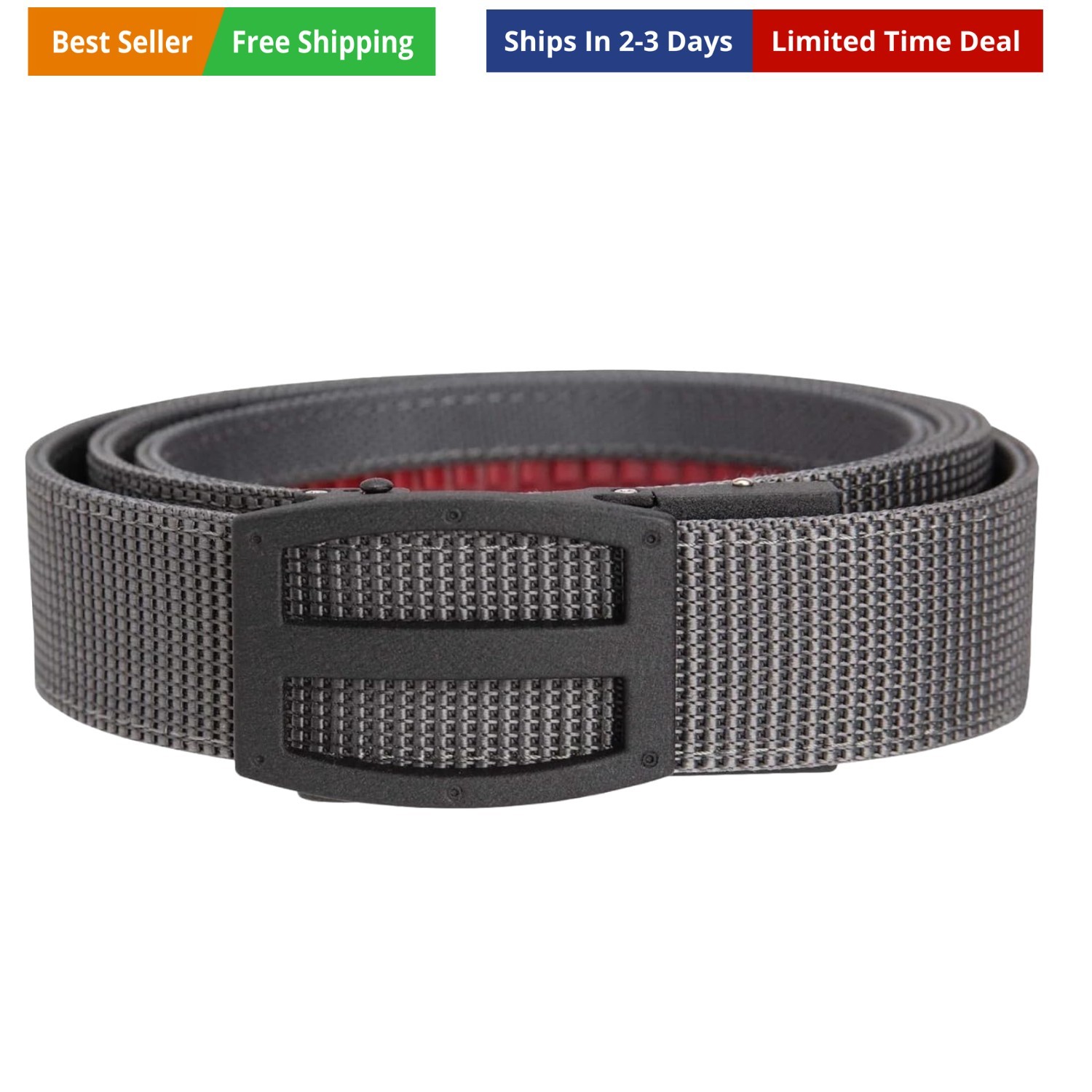 Titan Ratchet EDC Tactical Gun Belt – 1.5" Micro-Adjustable Strap, Quick-Rele...