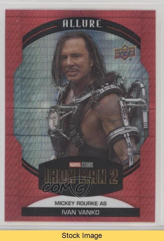 2022 Upper Deck Marvel Allure Red Prism as Ivan Vanko Mickey Rourke #6 READ gz3