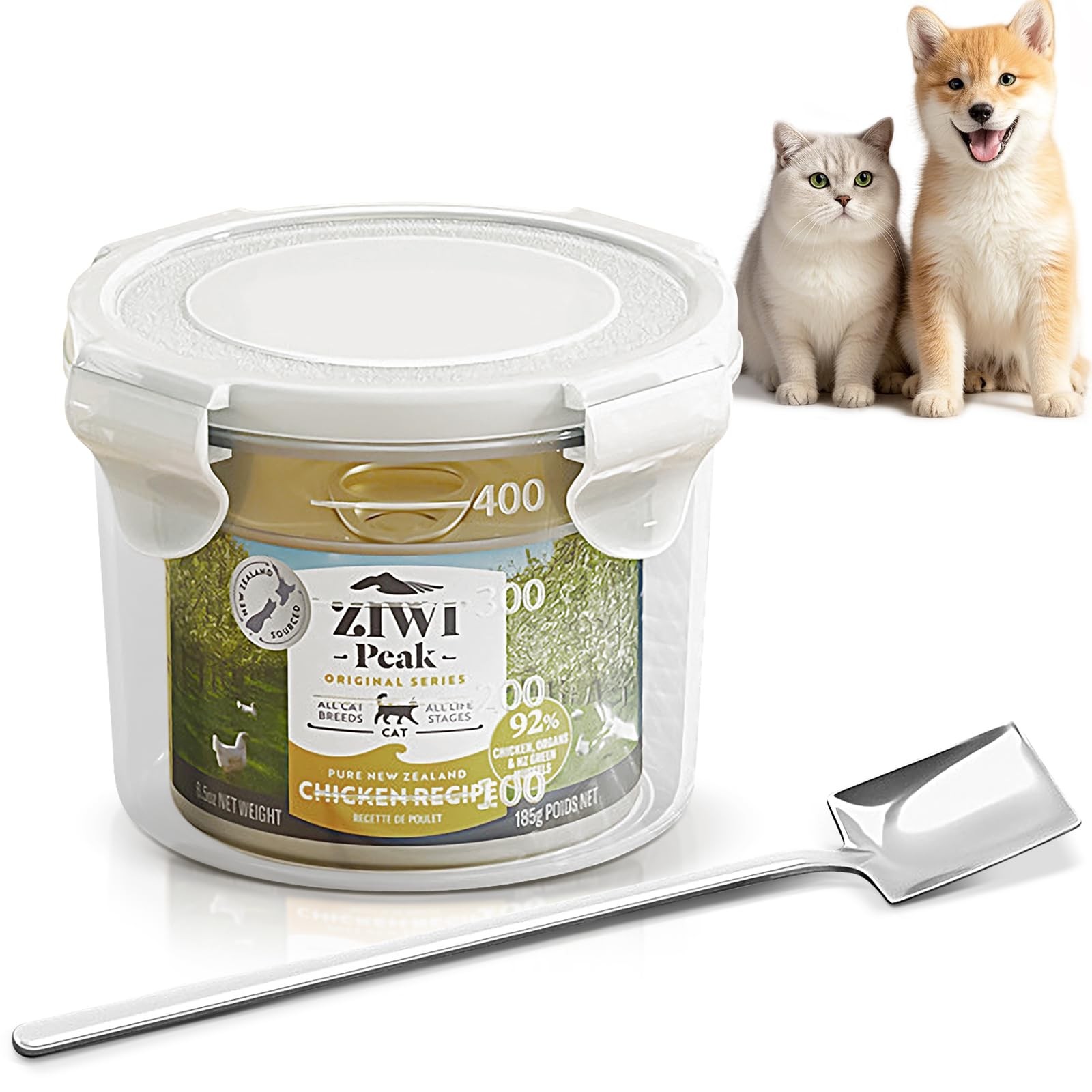 YFwudone Canned Cat Food Storage Lids,Reusable Airtight Small, transparent 