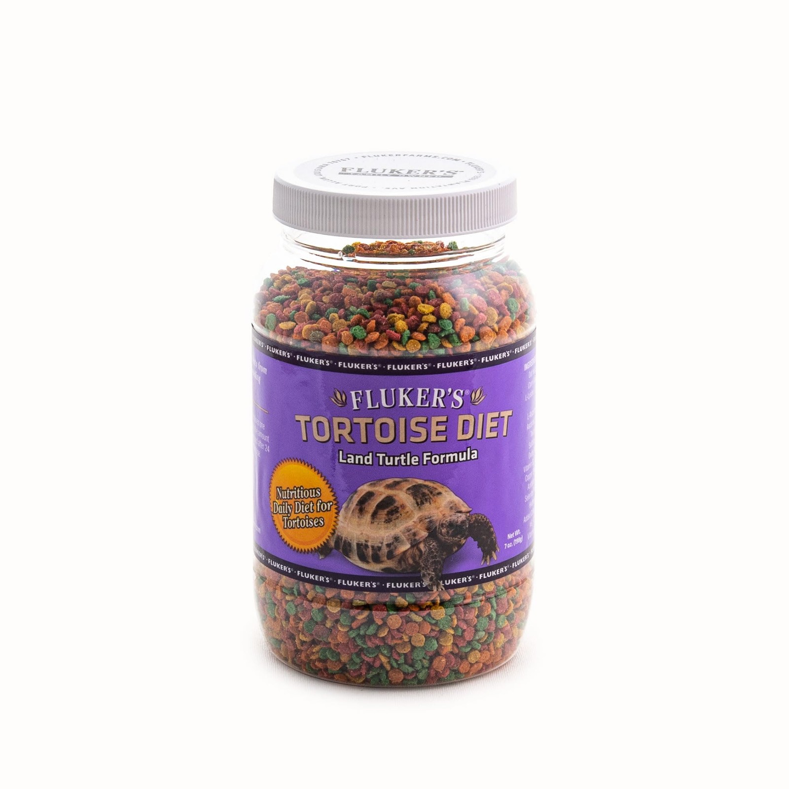 Fluker's Premium Tortoise Diet Small Pellet Food, 7 oz 7 Ounce (Pack of 1) 