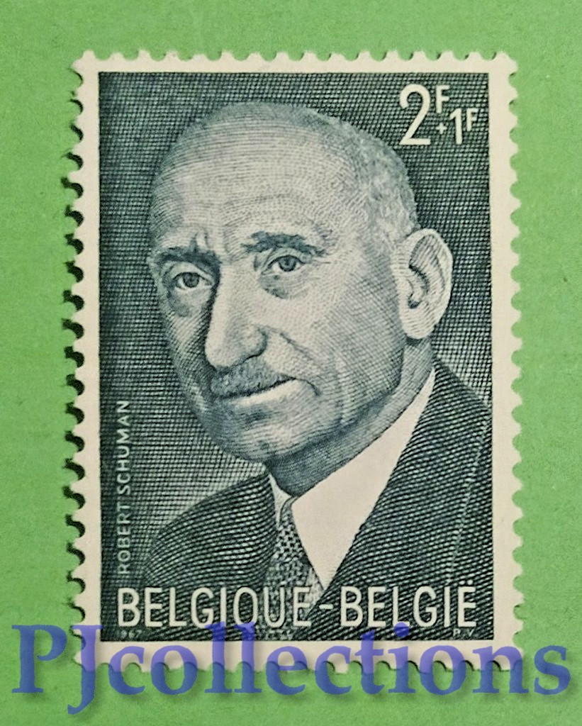 B1035- BELGIUM 1967 ROBERT SCHUMAN POLITICIAN Fr. 2 + 1 MNH