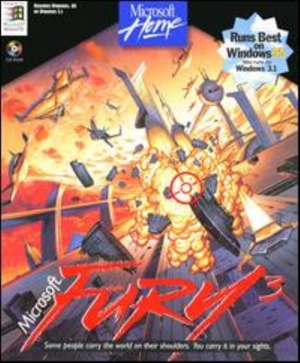 MS Fury 3 PC CD pilot spaceship defeat bionic warriors space war shooter game!