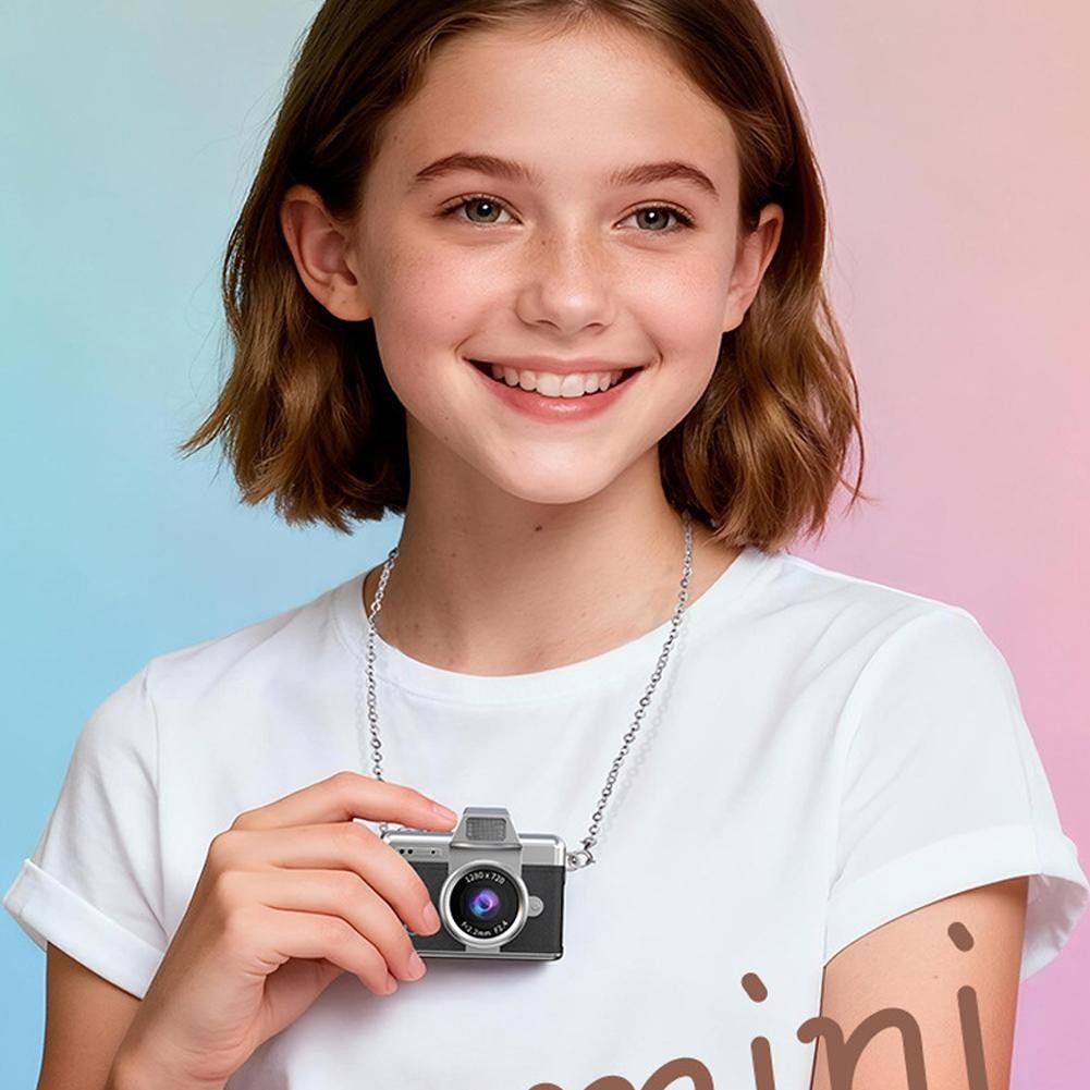 Portable Mini CCD Digital Camera Video Recorder 1.4Inch Screen Flip Selfie T9I6