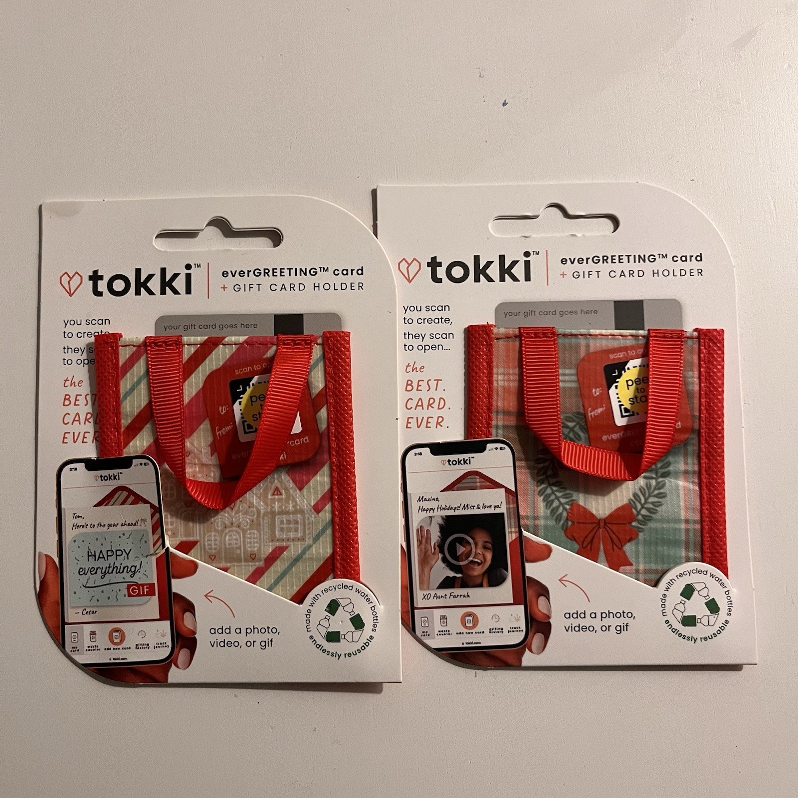 Tokki Gift card Holder Lot Of 2