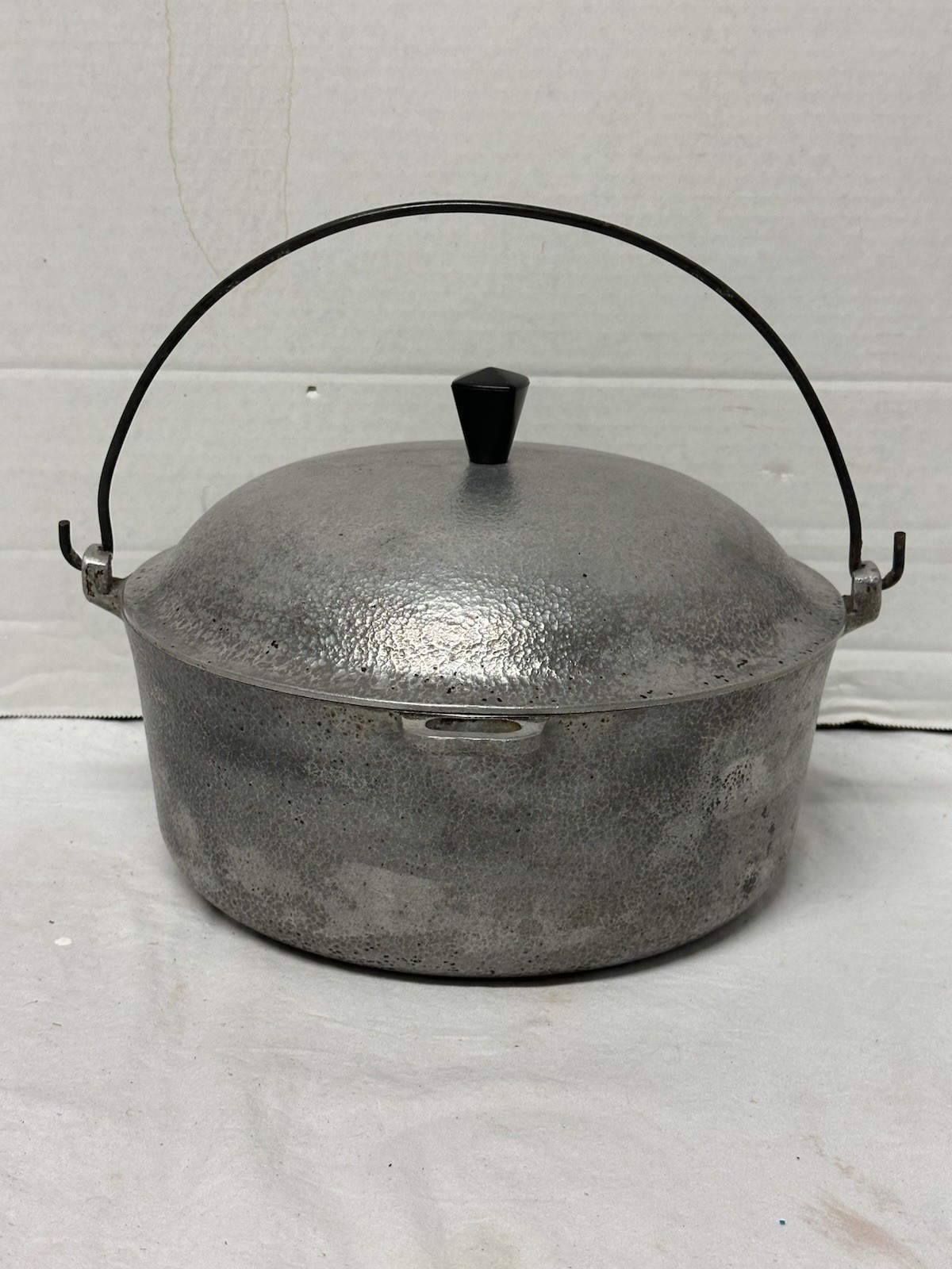 Vintage Club Hammered Aluminum 4.5 Qt Dutch Oven Pot Lid Handle HammerCraft Cook