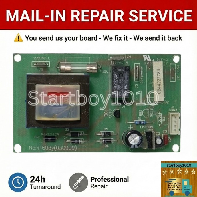 REPAIR SERVICE Vinotemp VT60dy 030909 PCB Main Board VT-58 VT-60 VT-188